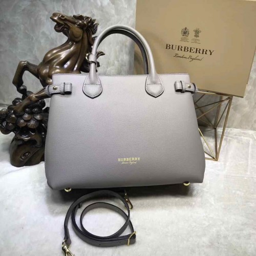Torba skórzana BurBerry 5559 szara