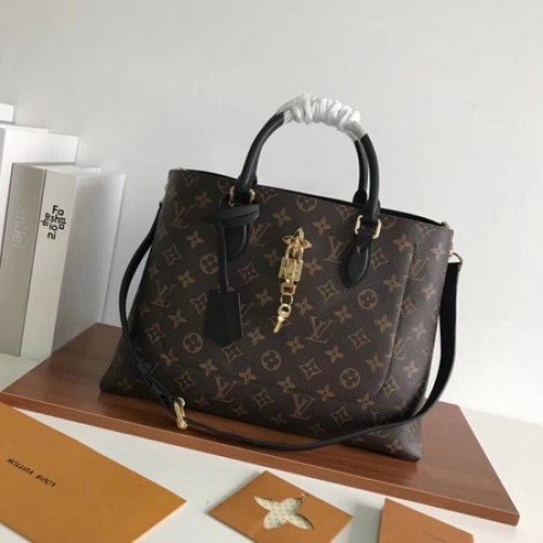 Louis Vuitton oryginalna torba Monogram Canvas Original FLEUR 43551 czarna