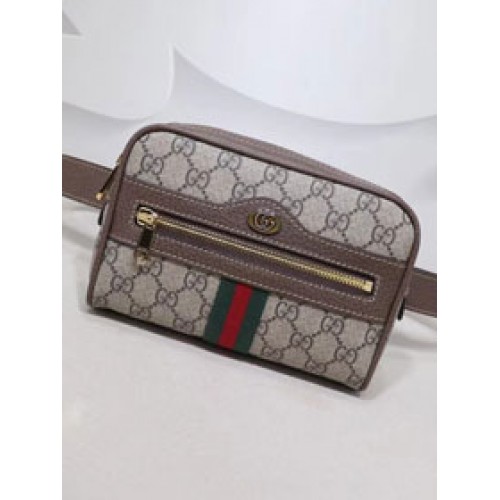 Gucci GG oryginalne płótno Ophidia Supreme mała kieszeń 517075 brązowe