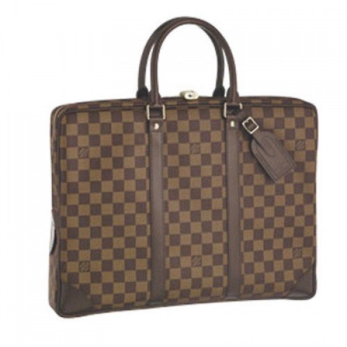 Płócienne etui na dokumenty podróżne Louis Vuitton Damier Ebene PM N41124