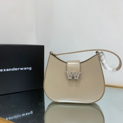 Torba skórzana Alexander Wang 1099 morelowa