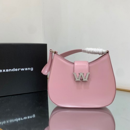 Torba skórzana Alexander Wang 1099 różowa