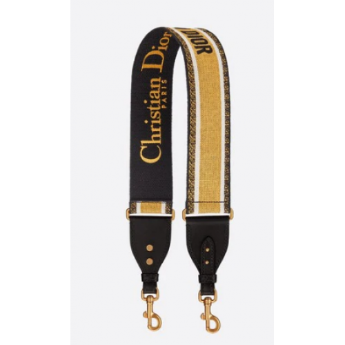 Brązowy wielokolorowy w całości haftowany pasek S8540CBTE