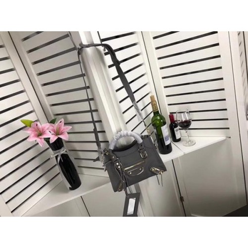 Torebka Balenciaga Giant City Gold Studs B084336 Szara