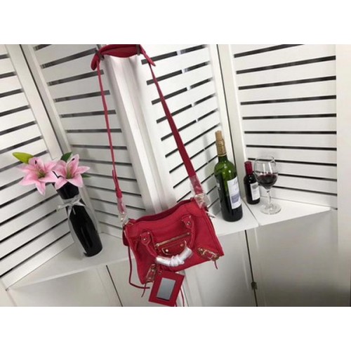 Torebka Balenciaga Giant City Gold Studs B084336 Red