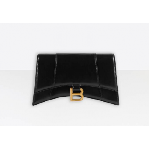 Balenciaga TOREBKA ŁAŃCUCHOWA KLEPSYDRA B164497 czarna