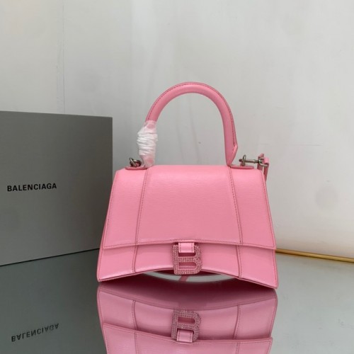 Balenciaga KLEPSYDRA MAŁA TOREBKA Z RĄCZKĄ NA GÓRZE 592834 RÓŻOWA