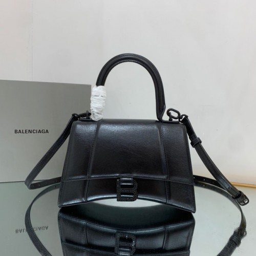 Balenciaga KLEPSZA MAŁA TOREBKA Z RĄCZKĄ NA GÓRZE 592834 czarna