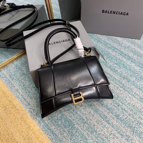 Balenciaga KLEPSZA MAŁA TOREBKA Z RĄCZKĄ NA GÓRZE B108895-1 czarna