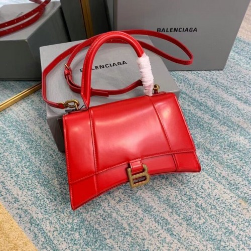 Balenciaga Klepsydra Mała torebka z uchwytem od góry B108895-1 czerwona