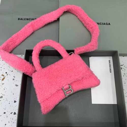 Balenciaga Klepsydra Mała torebka z uchwytem od góry B108895C Różowa