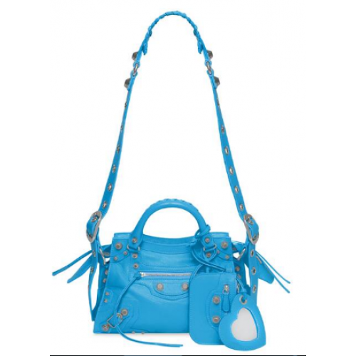 Balenciaga NEO CAGOLE XS HANDBAG 05812 niebieski