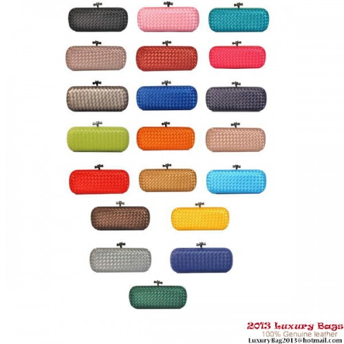 Kopertówki Bottega Veneta 8651L Intrecciato z jedwabnym węzłem