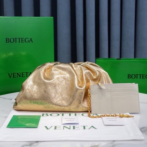 Kopertówka Bottega Veneta Leather 576227 złota
