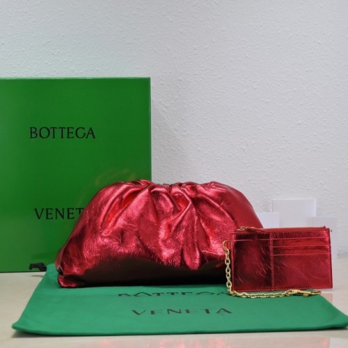Kopertówka Bottega Veneta Leather 576227 czerwona