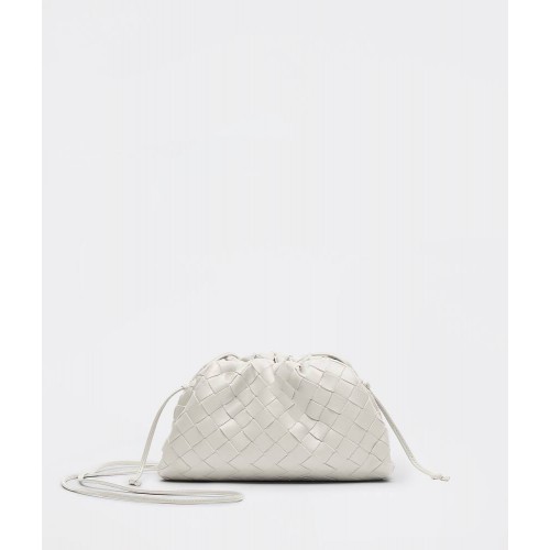 Bottega Veneta MINI TOREBKA 585852 Chalk