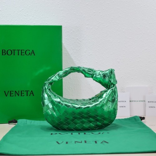 Bottega Veneta Mini torba ze skóry intrecciato z górnym uchwytem 651876 Parakeet