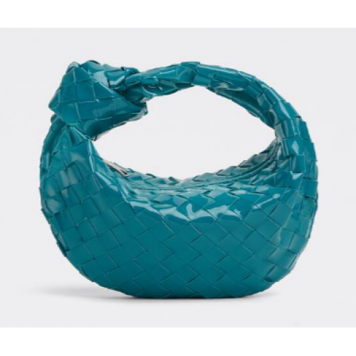 Torebka Bottega Veneta Mini z plecionej lakierowanej skóry z uchwytem u góry JODIE 651876V BLASTER