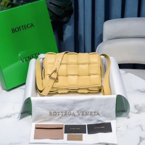 Bottega Veneta TORBA KASETOWA WYŚCIÓŁKA 591970 ŻÓŁTA