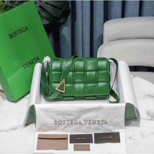 Bottega Veneta TORBA KASETOWA WYŚCIÓŁKA 591970 zielona