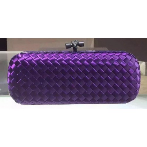 Kopertówka Bottega Veneta STRETCH Knot Sheepskin Leather Clutch BV8651 Violet