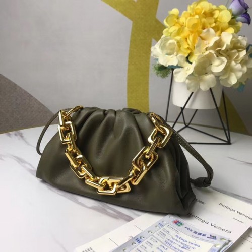 Bottega Veneta MINI TOREBKA NA ŁAŃCUSZKU 620229 MUSZTARD