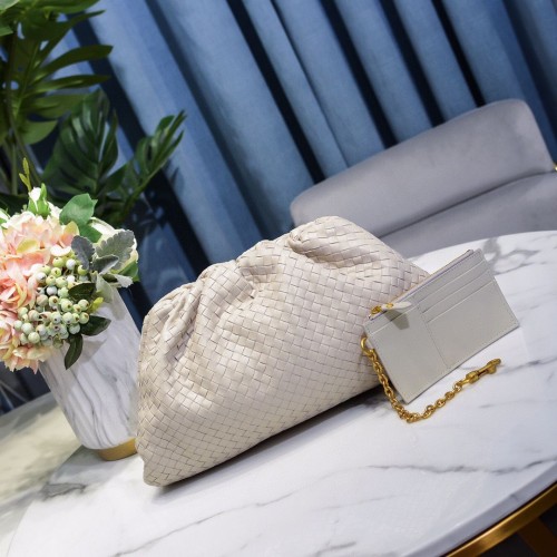 Kopertówka Bottega Veneta Weave 585853 Biała