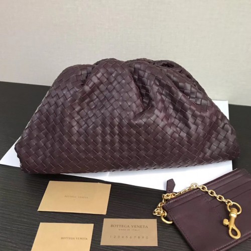 Kopertówka Bottega Veneta Weave 585853 ciemnofioletowa