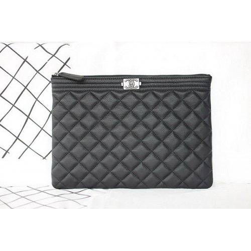 Kopertówka Chanel Chevron Black Calfski Leather A69253