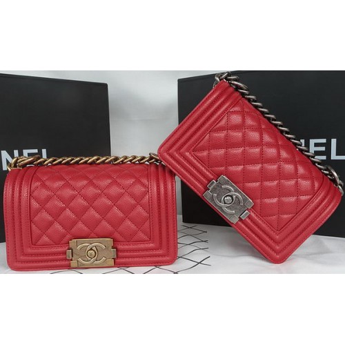Torebka Chanel mini Flap Bag Original Cannage Pattern A67085 Dark Red