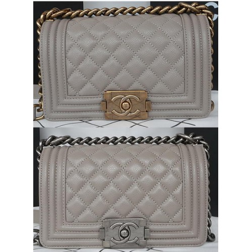 Torebka Chanel mini Flap Bag Original Cannage Pattern A67085 Grey