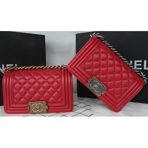 Torebka Chanel mini Flap Bag Original Sheepskin A67085 Dark Red