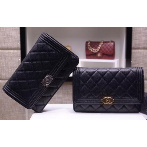 Torebki Chanel mini Flap Bags Cannage Pattern A33815 Black