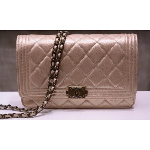 Torebki Chanel mini Flap Bags Cannage Pattern A33815 Gold