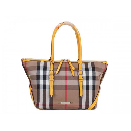 Torba na ramię BurBerry House Check Saddlestitch B20551 Żółta