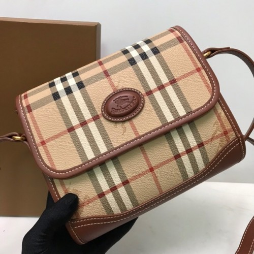 Torba na ramię BurBerry ze skóry 20203 brązowa