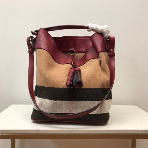 Torba na ramię BurBerry Leather 3982 Burgendy