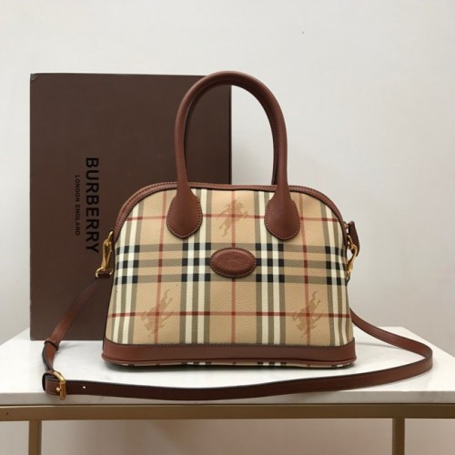 Torba na ramię BurBerry ze skóry 81125 brązowa