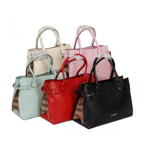 Torba typu tote BurBerry z oryginalnej skóry 9181A
