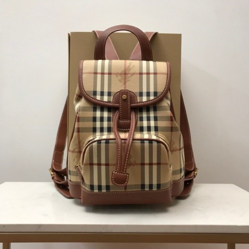Plecak Burberry Tkanina 80111 brązowa