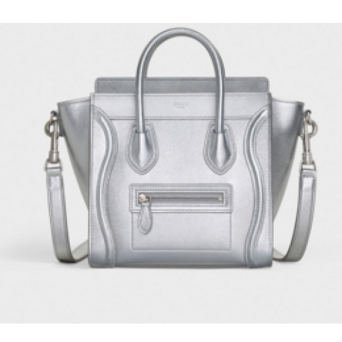 TORBA BAGAŻOWA CELINE NANO Z LAMINOWANEJ SKÓRY JAGNIĘCEJ 189243 SILouis VuittonER