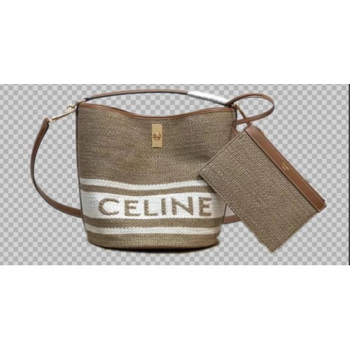 Torba na zakupy CELINE C20365 Khaki