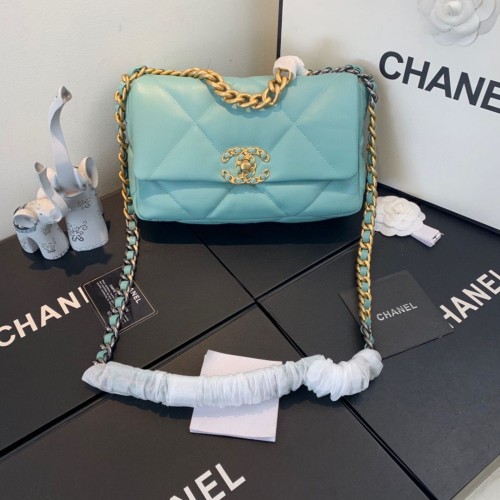 Torebka CHANEL 19 Flap Bag AS1160 AS1161 AS1162 Blue Sky