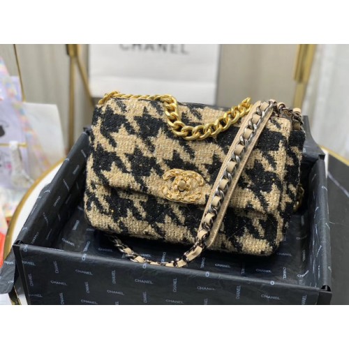 Torebka CHANEL 19 Flap Bag AS1160 Czarna i morelowa