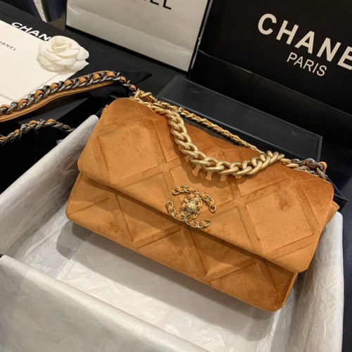 Torebka CHANEL 19 Flap Bag AS1160 Camel