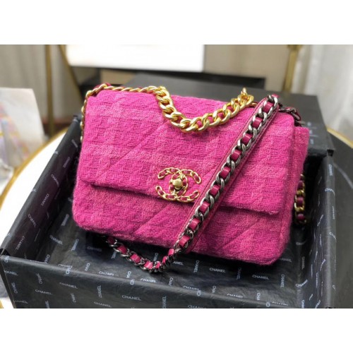 Torebka CHANEL 19 Flap Bag AS1160 Lawenda