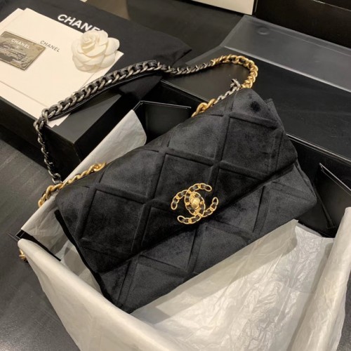 Torebka CHANEL 19 Flap Bag AS1160 czarna