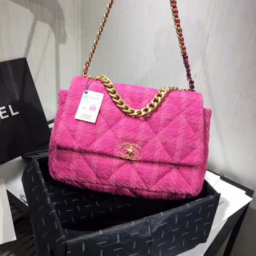 Torebka CHANEL 19 Flap Bag AS1162 Lawenda