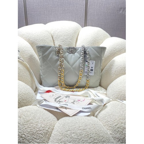 TORBA NA ZAKUPY CHANEL 19 3660 jasnoszara