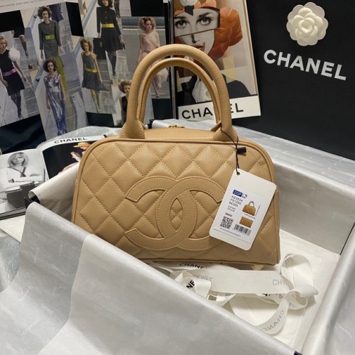 Torba do kręgli CHANEL AS3034 morelowa
